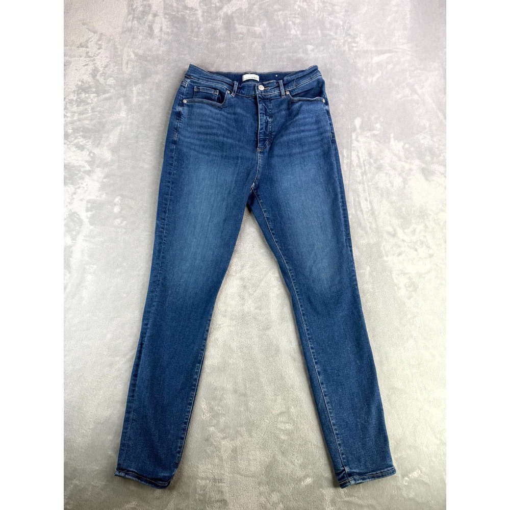 LOFT Made and Loved Skinny Jeans Women 29x27 Blue Denim Cotton Stretch High Rise